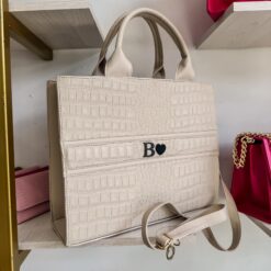 Tote RG Grande Croco Beige