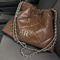 Hera Bag Cadena Plata Color Chocolate