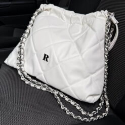 Hera Bag Cadena Plata Color Milk
