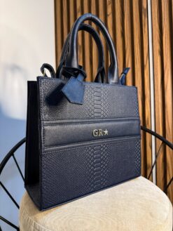 Premium Tote Mediana Marino (Tag Incluido)