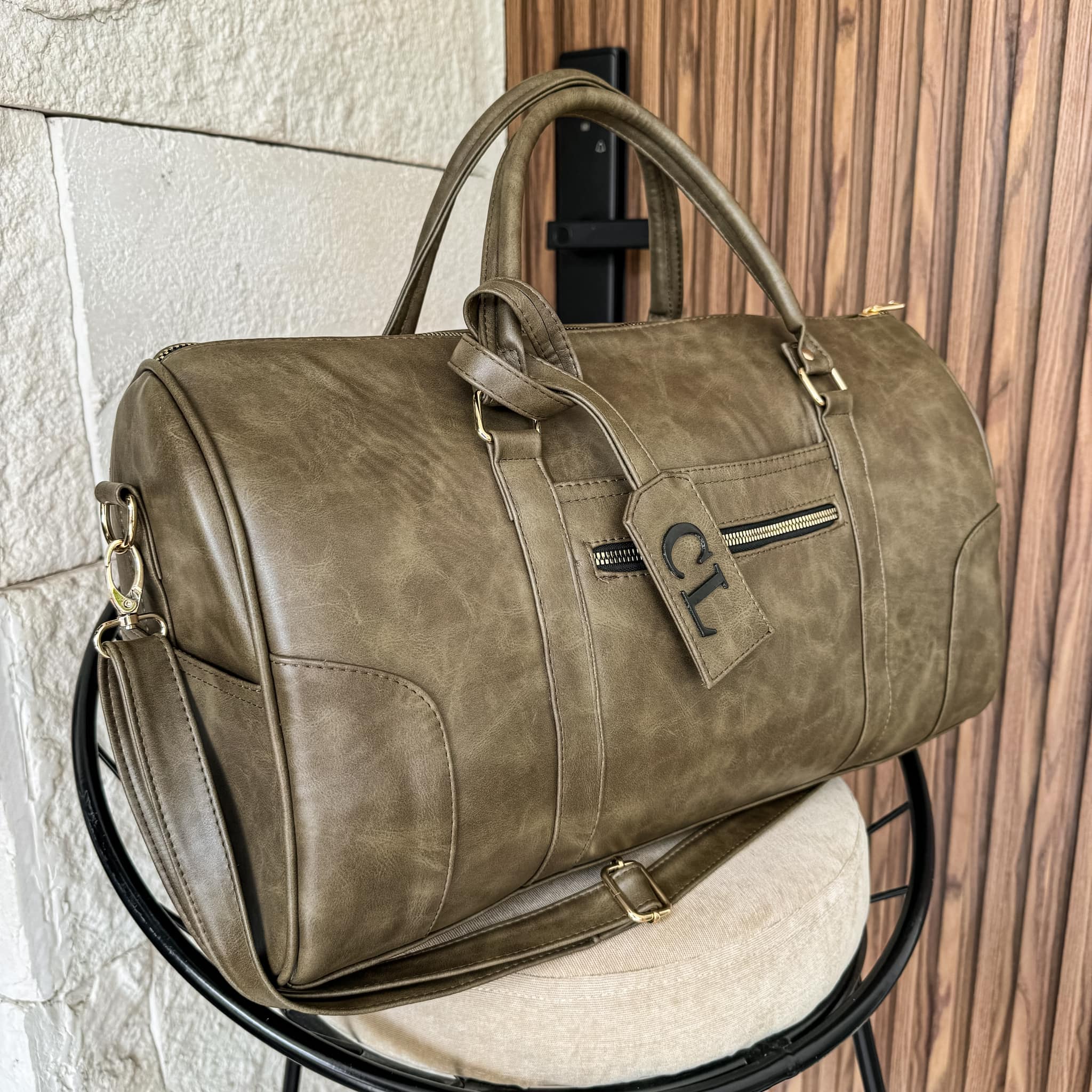 Journey Bag Man Crazy Verde - Gris