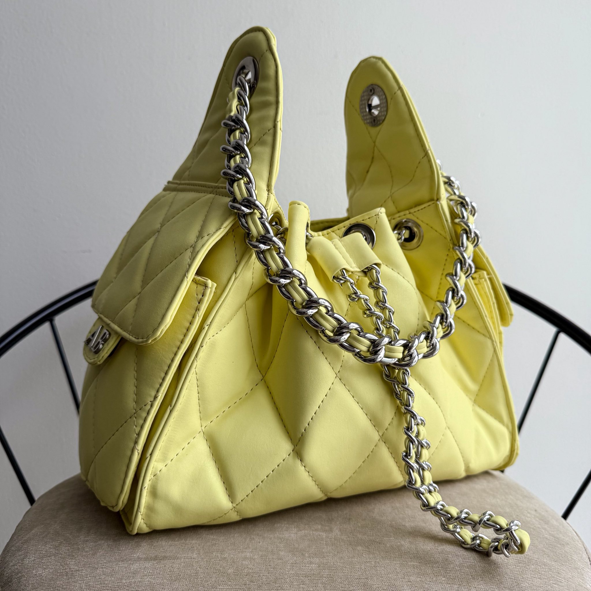 Soho 25 Small Buttercream Herraje Plata - Imagen 5