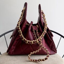 Soho 25 Small Burgundy Herraje Oro