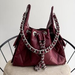 Soho 25 Small Burgundy Herraje Plata