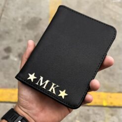 Porta Pasaporte Personal Curve Negro