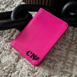 Porta Pasaporte Personal Curve Hot Pink