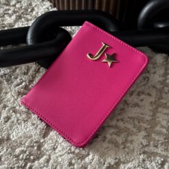 Porta Pasaporte Personal Curve Rosa Flamingo
