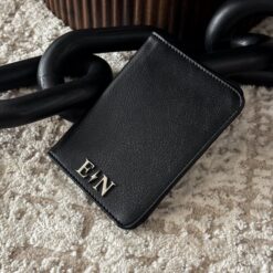 Porta Pasaporte Personal Curve Man Negro