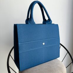 Tote RG Grande Pitón Azul Petroleo