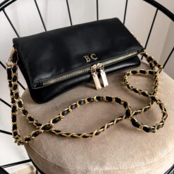 Agni Bag Negro Herrajes Oro