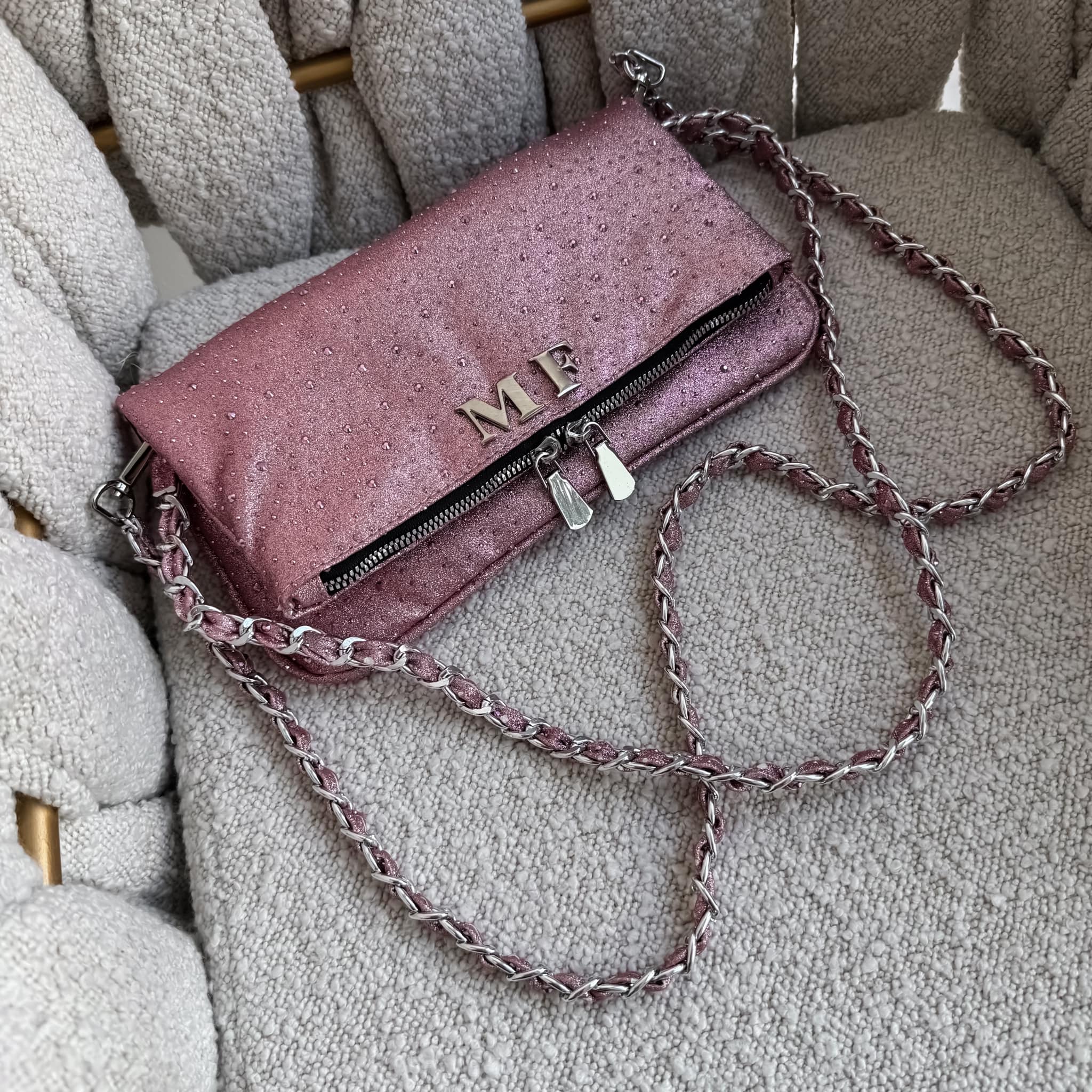 Agni Bag Galaxy Pink Herrajes Plata