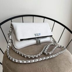 Agni Bag Floater Blanco Herrajes Plata