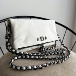 Agni Bag Floater Latte Herrajes Negro