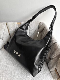 Cia Bolsa-Mochila Negro Metálico + Herraje Negro
