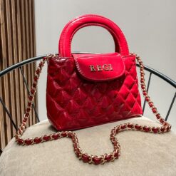 Kelly Nano Shiny Rojo- Herrajes Oro