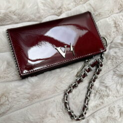 Nova Wallet Dots Charol Burgundy (shiny)