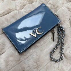 Nova Wallet Dots Charol Blue Jeans