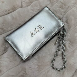 Nova Wallet Dots Silver Metálico