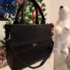 Impera Tote Grande Croco Negra + Correa de equipaje