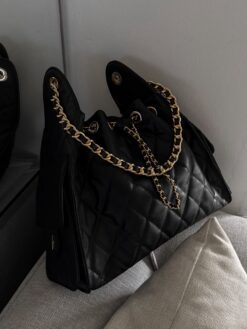 Soho 25 Large Negro Mate Herraje Oro