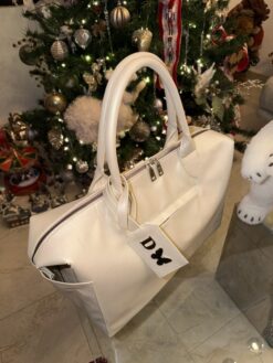 Pañalera Baby Bag Perla Herraje Plata