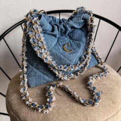 Hera Mini Cadena Oro Denim