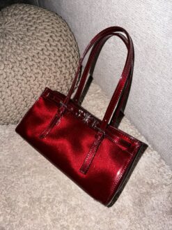 Alternative view of Aria Tote Small Charol Burgundy Shine