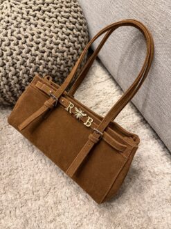 Aria Tote Small Velvet Camel