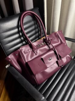 Élite Tote + Cierre - Burgundy