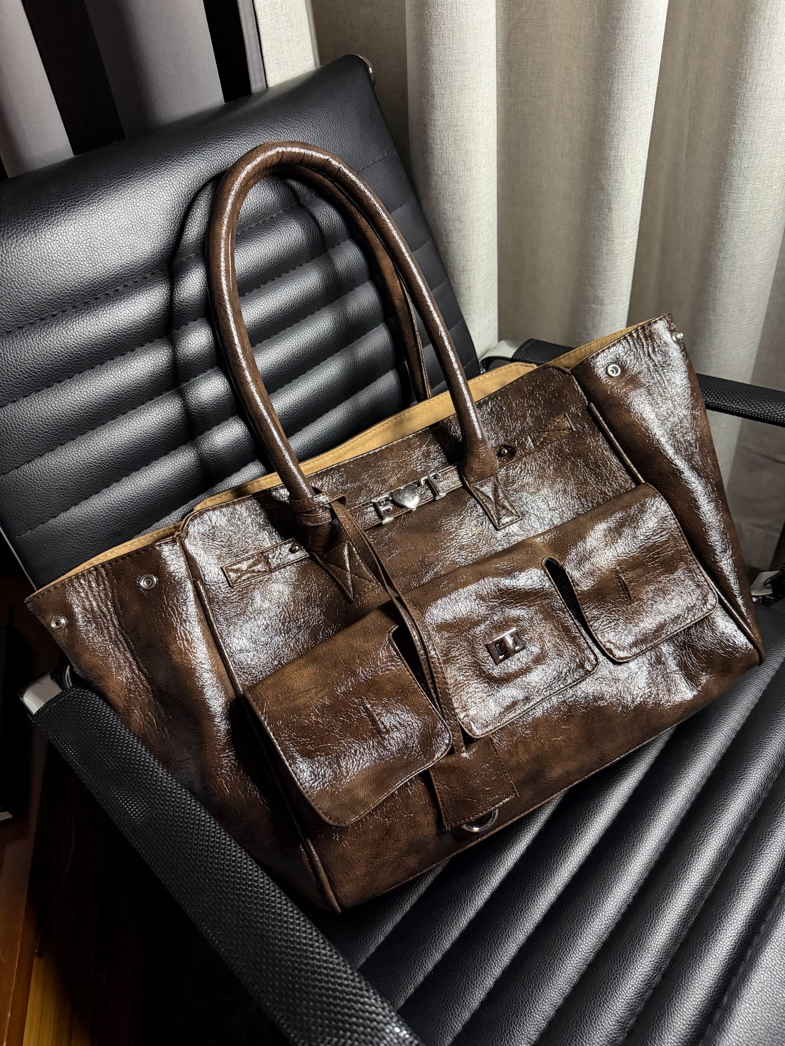 Élite Tote + Cierre - Wet Chocolate