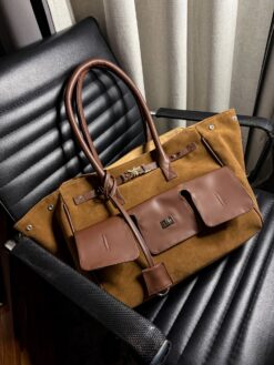 Élite Tote + Cierre - Velvet Camel + Tabaco