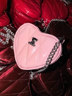 Cosy Heart Glossy Rosa