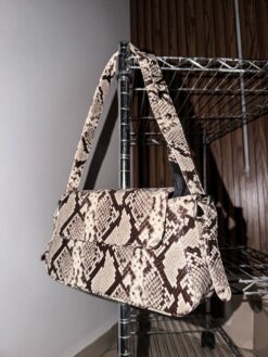 Agnes Mystic Phyton Beige + Herraje Plata