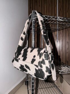 Agnes Black Cow + Herraje Plata