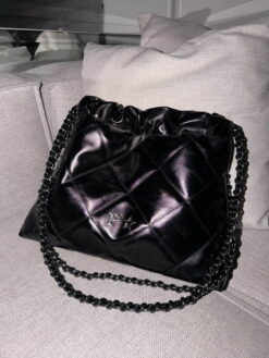 Hera Bag Cadena Negra - Negro Metálico