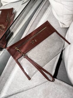 Cosmetiquera Clutch Pitón Comino