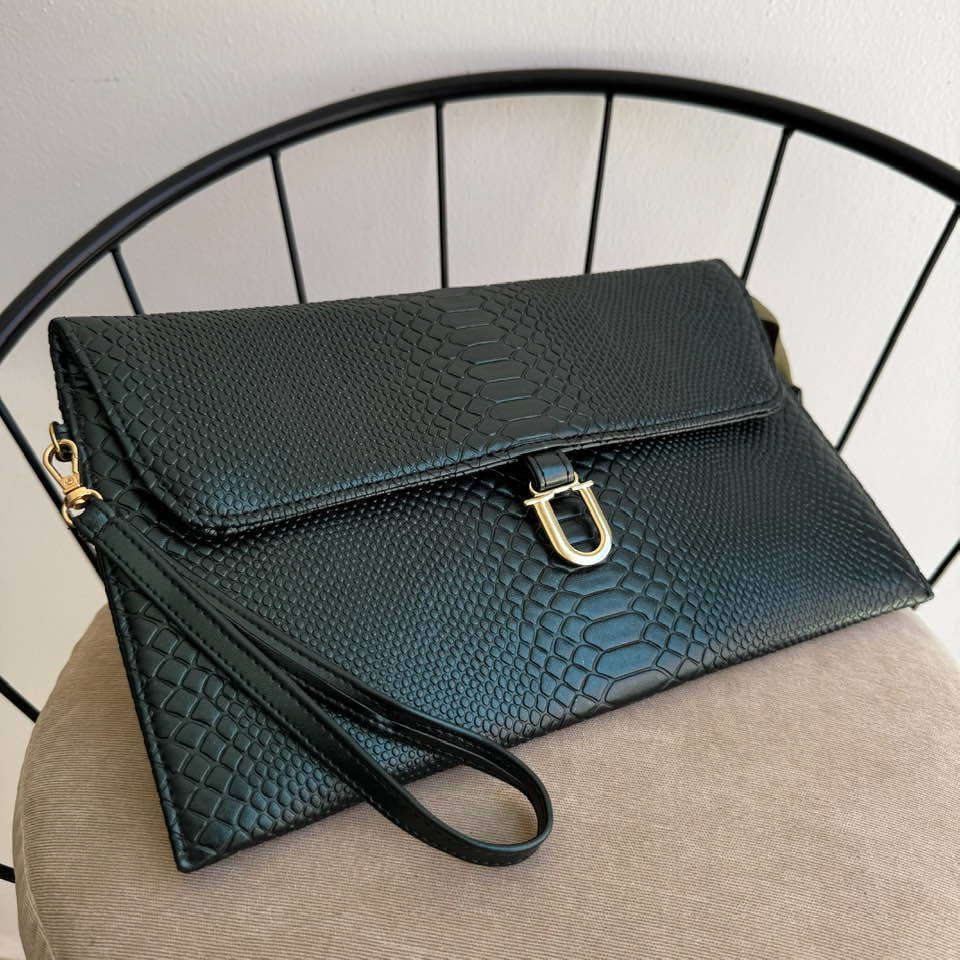 Clutch Babe - Pitón Deep Green