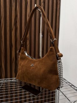 Cia Mini Bolsa-Mochila Velvet Camel