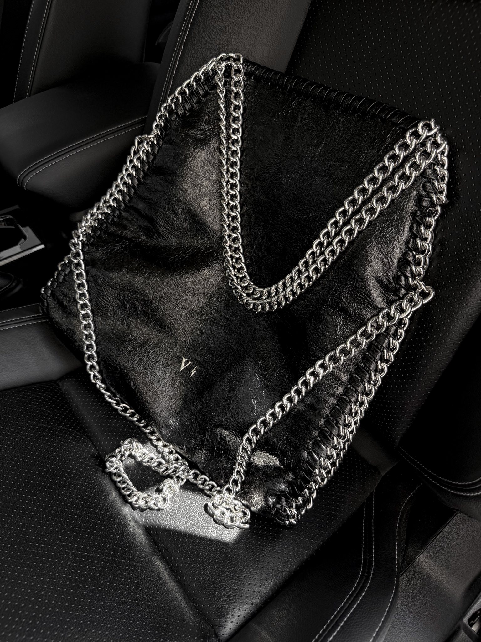 Kyra Wet Negro Herrajes Plata