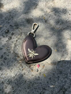 Llavero Heart Moka Metálico