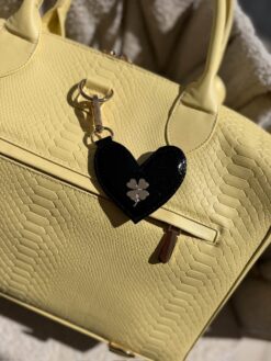 Llavero Heart Charol Negro