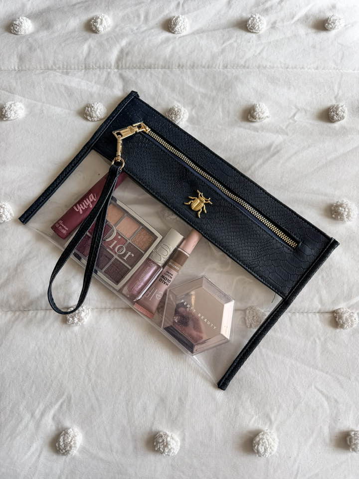 Cosmetiquera Clutch Pitón Marino F