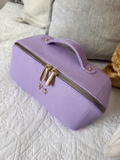 Neceser Alina - Lila 100% Piel