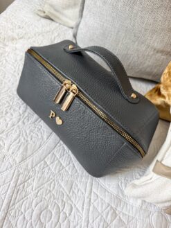 Neceser Alina - Gris Obscuro 100% Piel