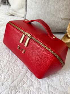 Neceser Alina - Rojo 100% Piel