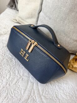 Neceser Alina - Azul Marino 100% Piel