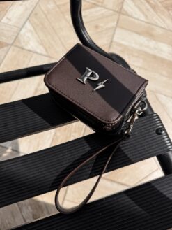 Double Cherry Wallet - Chocolate