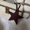Trendy Star Tag - Burgundy