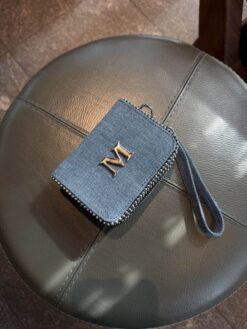 Double Cherry Wallet - Denim