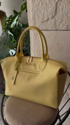 Pañalera Baby Bag Baby Yellow Herraje Oro - Imagen 6